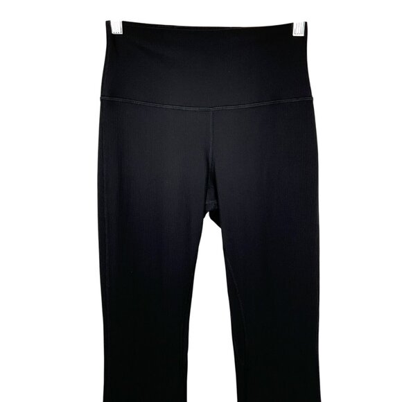 Lululemon Align Ribbed Mini Flared Pant Extra Short Black Size 6 Womens - Picture 2 of 10